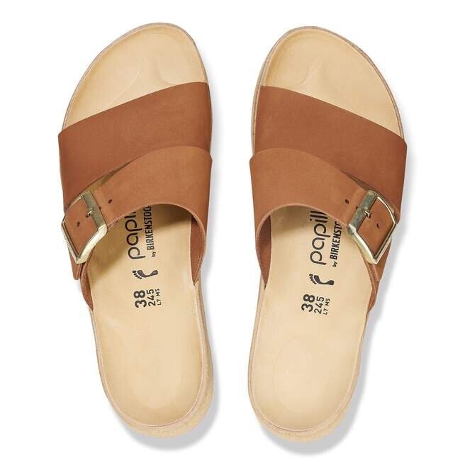 Almina Nubuck Leather Pecan Almina Nubuck Leather Pecan