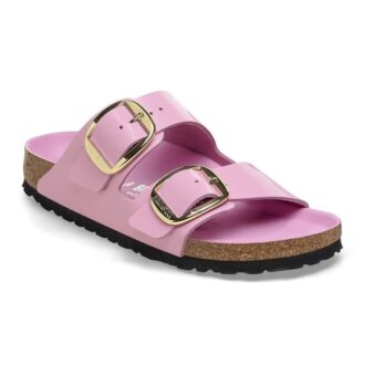 Arizona Big Buckle Φυσικό δέρμα Πατέντα Υψηλή λάμψη Fondant Pink