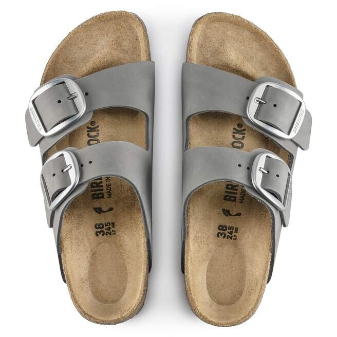 Arizona Big Buckle Nubuck Leather Dove Gray Arizona Big Buckle Nubuck Leather Dove Gray