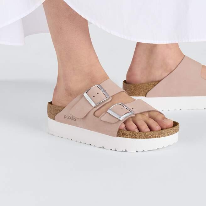 Arizona Flex Platform Nubuck Leather Soft Pink Arizona Flex Platform Nubuck Leather Soft Pink