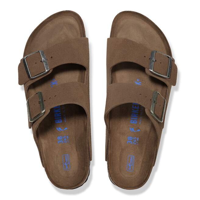 Arizona Soft Footbed Suede Leather Dark Tea Tonal Arizona Soft Footbed Suede Leather Dark Tea Tonal