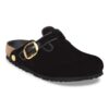 Boston Big Buckle Πιπίλισμα Ριβέτ Λογότυπο Υφασμάτινο Βελούδο Μαύρο