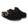 Boston Big Buckle Πιπίλισμα Ριβέτ Λογότυπο Υφασμάτινο Βελούδο Μαύρο