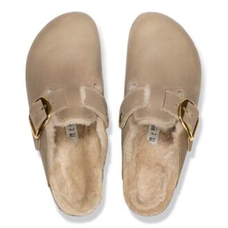 Boston Big Buckle Shearling Φυσικό δέρμα λαδωμένο