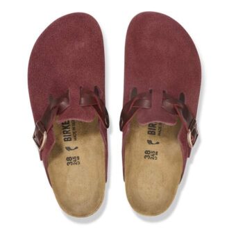 Boston Braided Suede Leather Zinfandel