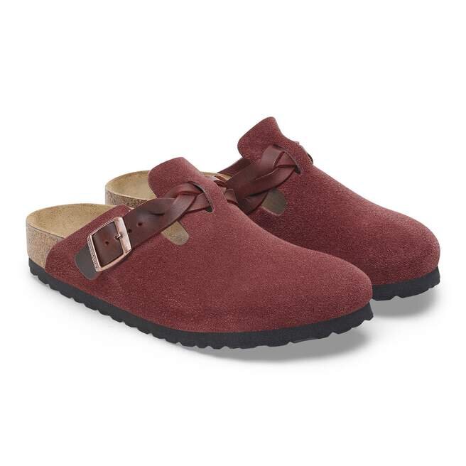 Boston Braided Suede Leather Zinfandel Boston Braided Suede Leather Zinfandel