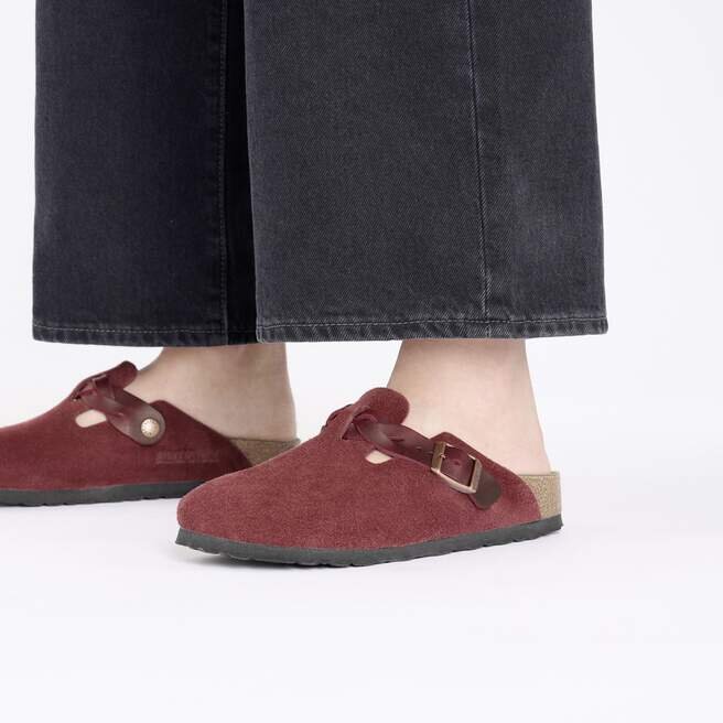 Boston Braided Suede Leather Zinfandel Boston Braided Suede Leather Zinfandel