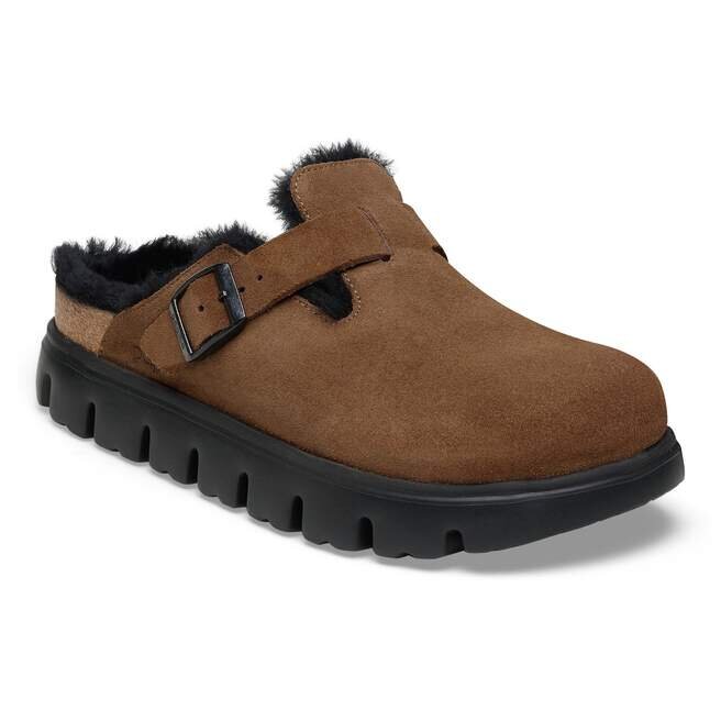 Boston Pap Chunky Shearling Suede Leather Boston Pap Chunky Shearling Suede Leather