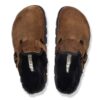 Boston Pap Chunky Shearling Suede Leather Boston Pap Chunky Shearling Suede Leather