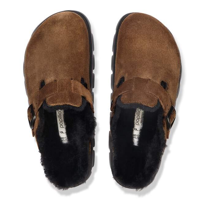 Boston Pap Chunky Shearling Suede Leather Boston Pap Chunky Shearling Suede Leather
