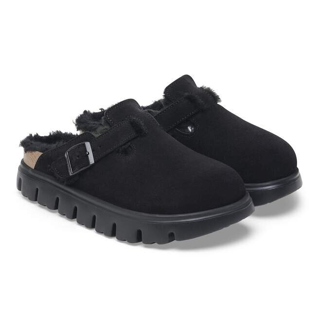 Boston Pap Chunky Shearling Suede Leather Boston Pap Chunky Shearling Suede Leather