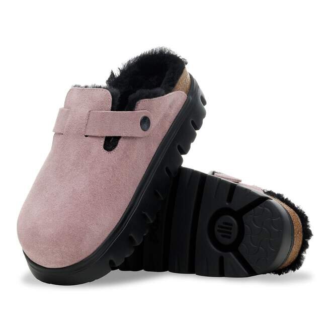 Boston Pap Chunky Shearling Suede Leather Boston Pap Chunky Shearling Suede Leather