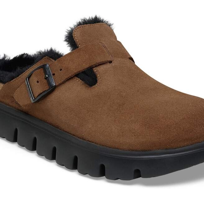 Boston Pap Chunky Shearling Suede Leather Boston Pap Chunky Shearling Suede Leather