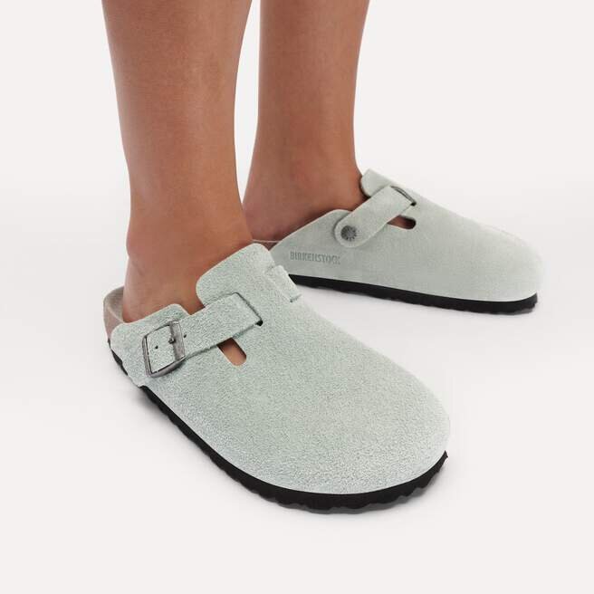 Boston Soft Footbed Suede Leather Boston Soft Footbed Suede Leather