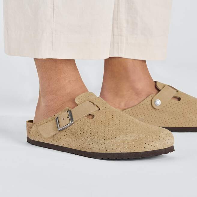 Boston Suede Embossed Dotted New Beige Boston Suede Embossed Dotted New Beige