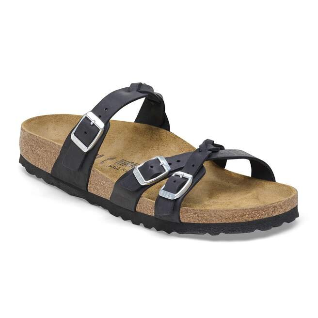 Franca Braided Oiled Leather Black Franca Braided Oiled Leather Black