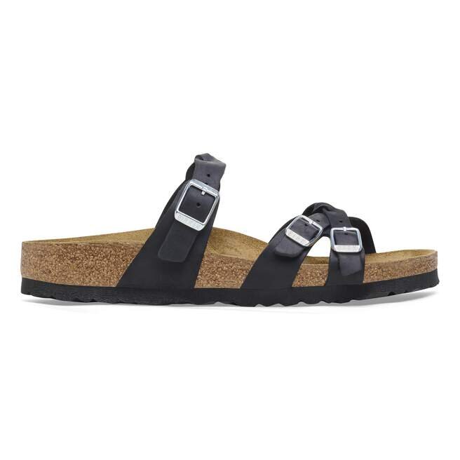 Franca Braided Oiled Leather Black Franca Braided Oiled Leather Black