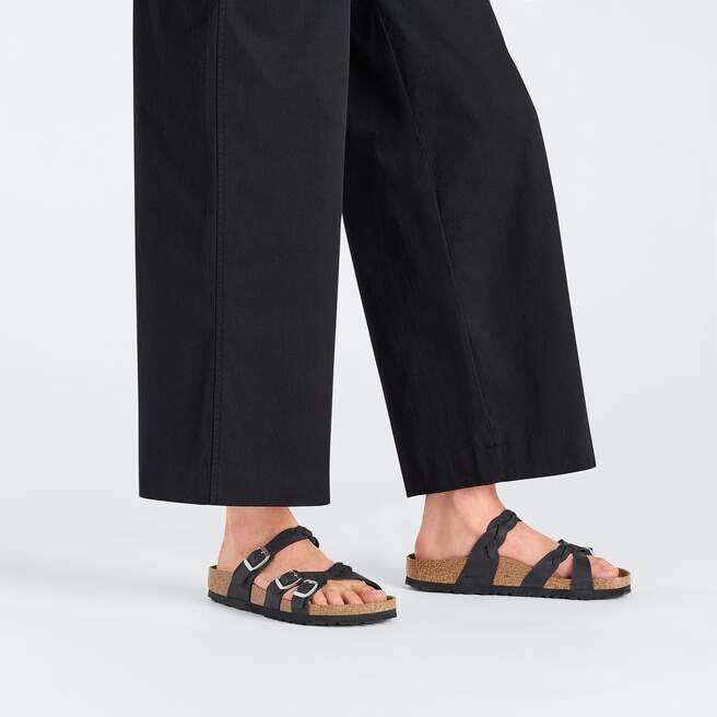 Franca Braided Oiled Leather Black Franca Braided Oiled Leather Black