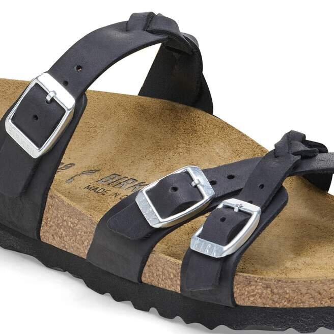 Franca Braided Oiled Leather Black Franca Braided Oiled Leather Black