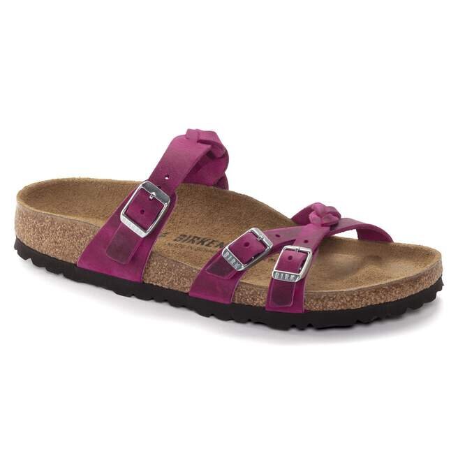 Franca Braided Oiled Leather Festival Fuchsia Franca Braided Oiled Leather Festival Fuchsia