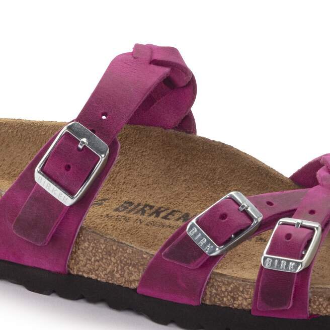 Franca Braided Oiled Leather Festival Fuchsia Franca Braided Oiled Leather Festival Fuchsia