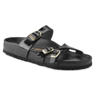 Franca Φυσικό δέρμα λουστρίνι High Shine Black