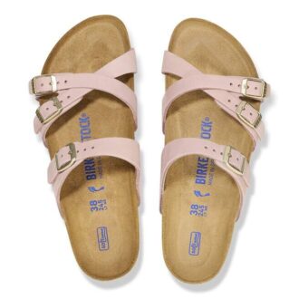 Franca Soft FootbedN Nubuck Leather Soft Pink