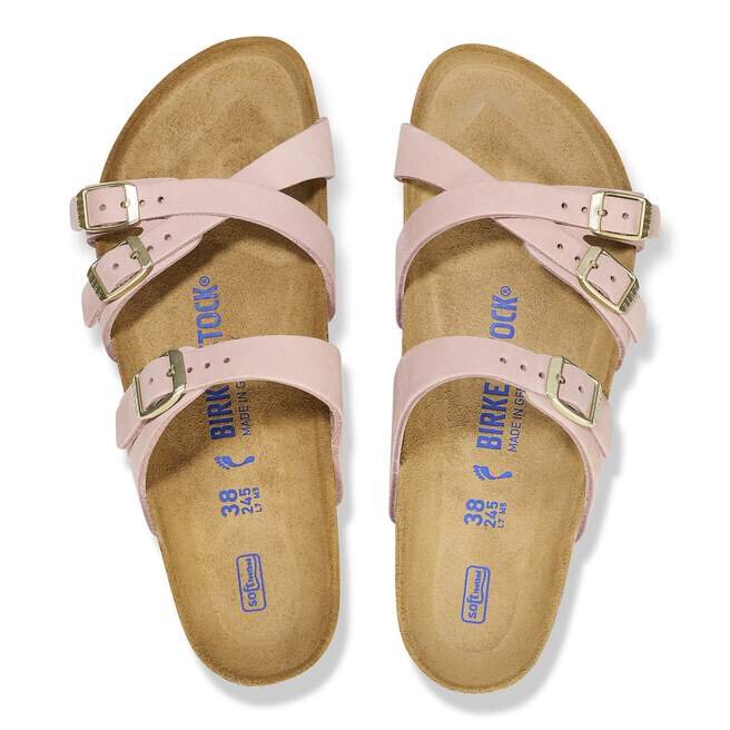 Franca Soft FootbedN Nubuck Leather Soft Pink Franca Soft FootbedN Nubuck Leather Soft Pink