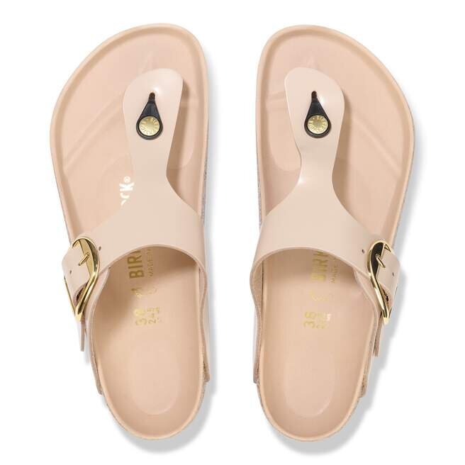 Gizeh Big Buckle Φυσικό δέρμα με γυαλιστερό φινίρισμα Gizeh Big Buckle Φυσικό δέρμα με γυαλιστερό φινίρισμα