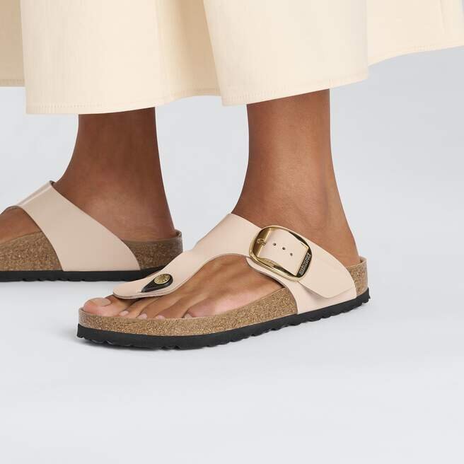 Gizeh Big Buckle Φυσικό δέρμα με γυαλιστερό φινίρισμα Gizeh Big Buckle Φυσικό δέρμα με γυαλιστερό φινίρισμα