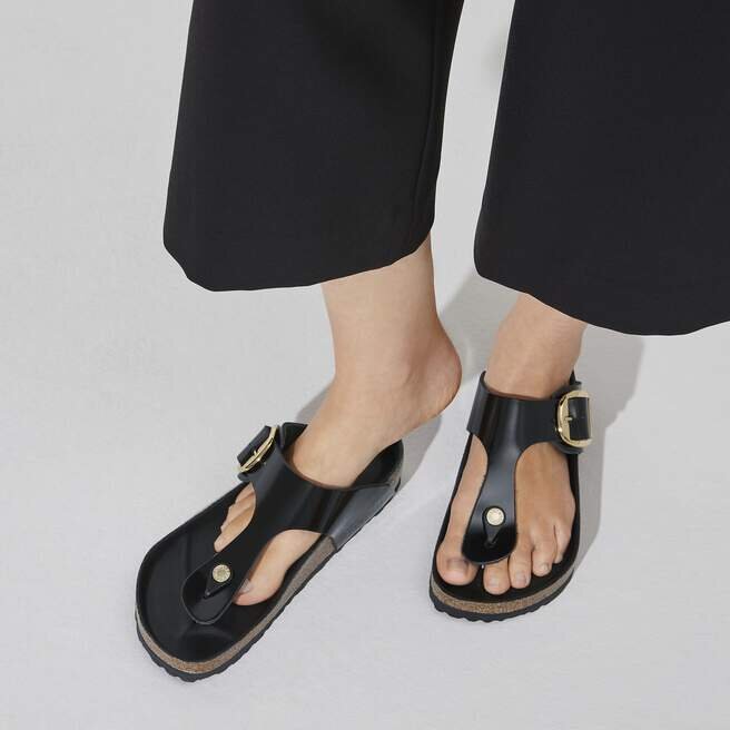 Gizeh Big Buckle Φυσικό δέρμα με γυαλιστερό φινίρισμα Gizeh Big Buckle Φυσικό δέρμα με γυαλιστερό φινίρισμα