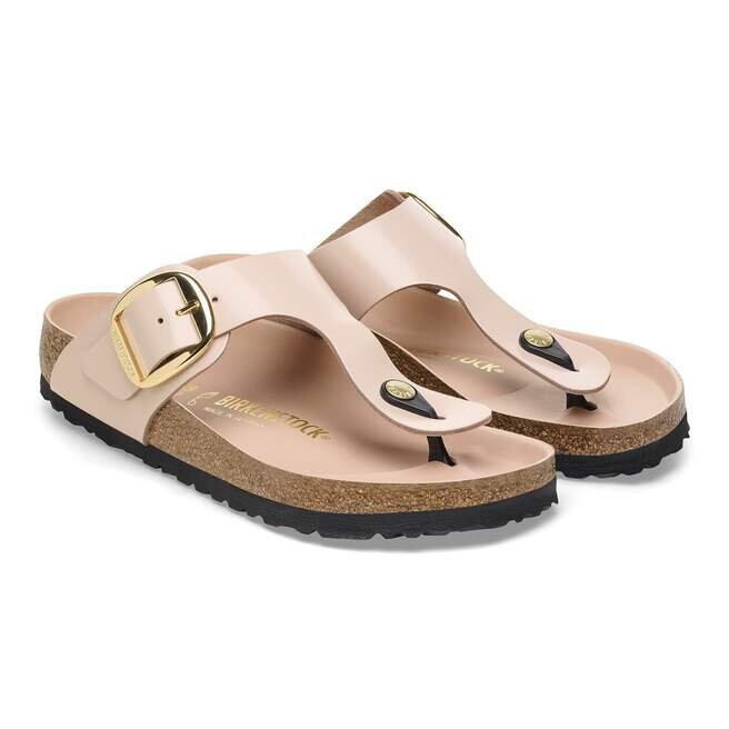Gizeh Big Buckle Φυσικό δέρμα με γυαλιστερό φινίρισμα Gizeh Big Buckle Φυσικό δέρμα με γυαλιστερό φινίρισμα