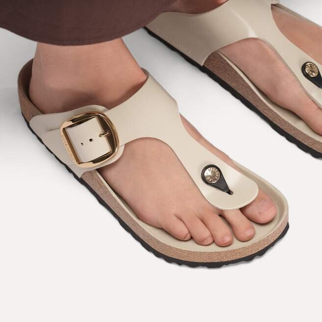 Gizeh Big Buckle Φυσικό δέρμα με γυαλιστερό φινίρισμα Gizeh Big Buckle Φυσικό δέρμα με γυαλιστερό φινίρισμα