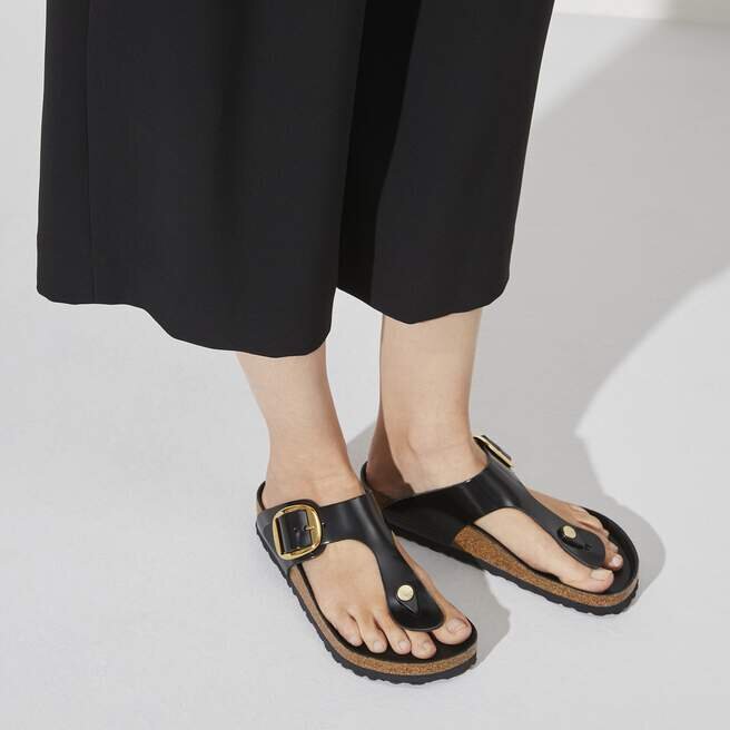 Gizeh Big Buckle Φυσικό δέρμα με γυαλιστερό φινίρισμα Gizeh Big Buckle Φυσικό δέρμα με γυαλιστερό φινίρισμα