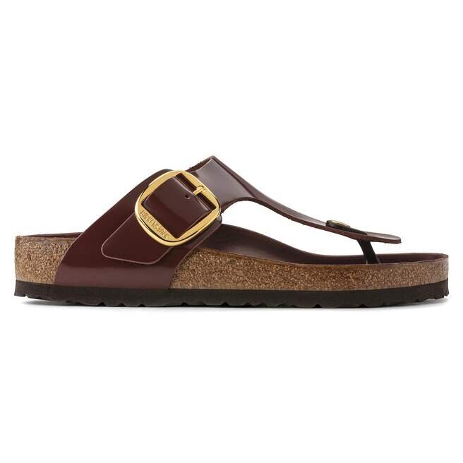Gizeh Big Buckle Φυσικό δέρμα Πατέντα Υψηλή λάμψη Σοκολάτα Gizeh Big Buckle Φυσικό δέρμα Πατέντα Υψηλή λάμψη Σοκολάτα