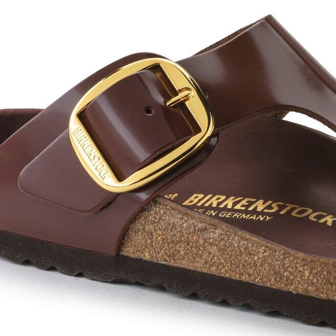 Gizeh Big Buckle Φυσικό δέρμα Πατέντα Υψηλή λάμψη Σοκολάτα Gizeh Big Buckle Φυσικό δέρμα Πατέντα Υψηλή λάμψη Σοκολάτα