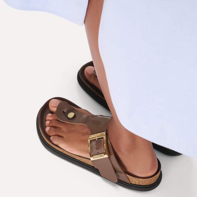 Gizeh Droplet Buckle Φυσικό δέρμα με πατέντα Gizeh Droplet Buckle Φυσικό δέρμα με πατέντα