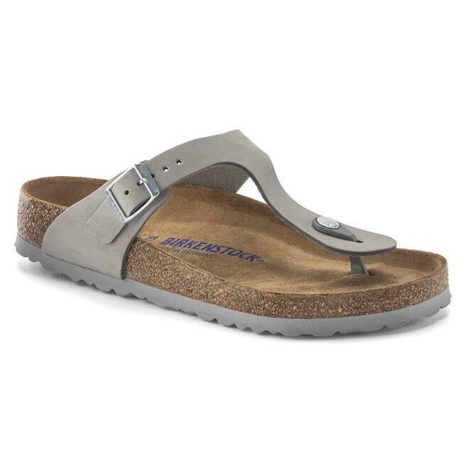 Gizeh Soft Footbed Δέρμα Nubuck Γκρι περιστέρι Gizeh Soft Footbed Δέρμα Nubuck Γκρι περιστέρι