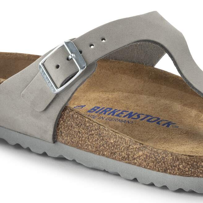 Gizeh Soft Footbed Δέρμα Nubuck Γκρι περιστέρι Gizeh Soft Footbed Δέρμα Nubuck Γκρι περιστέρι