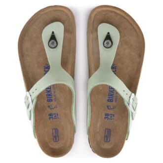 Gizeh Soft Footbed Δέρμα Nubuck Matcha