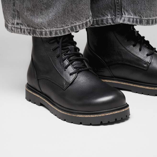 Highwood Lace Mid Men Leather Black Highwood Lace Mid Men Leather Black