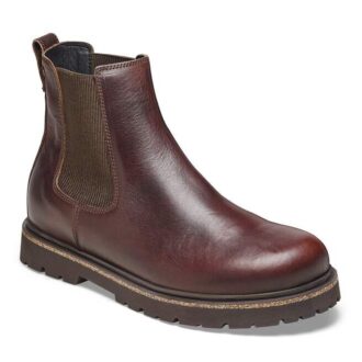 Highwood Slip on Ανδρικά Δερμάτινα Σοκολά