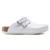 Kay Soft Footbed Leather White Kay Soft Footbed Leather White
