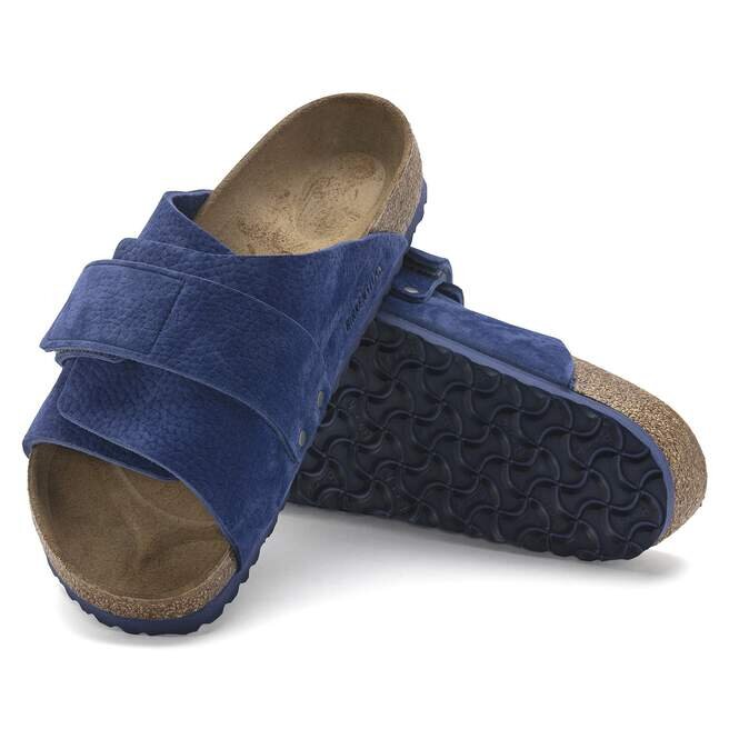 Kyoto Nubuck Leather Desert Buck Indigo Blue Kyoto Nubuck Leather Desert Buck Indigo Blue