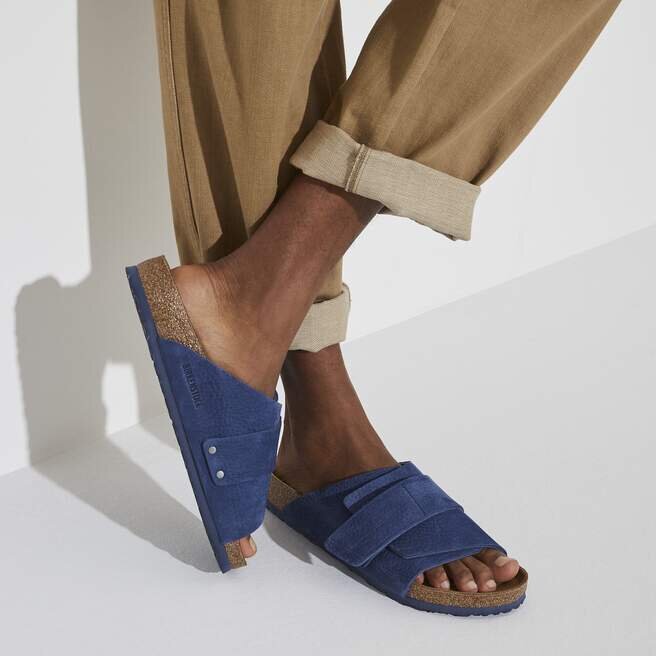Kyoto Nubuck Leather Desert Buck Indigo Blue Kyoto Nubuck Leather Desert Buck Indigo Blue
