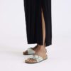 Madrid Big Buckle Nubuck Leather Pure Sage Madrid Big Buckle Nubuck Leather Pure Sage