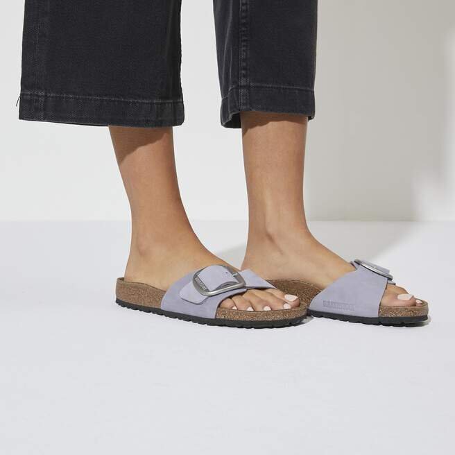 Madrid Big Buckle Nubuck Leather Purple Fog Madrid Big Buckle Nubuck Leather Purple Fog