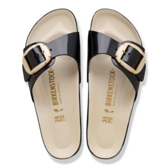 Madrid Big Buckle Pearl Φυσικό δέρμα