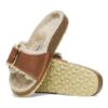Madrid Big Buckle Shearling Φυσικό δέρμα λαδωμένο
