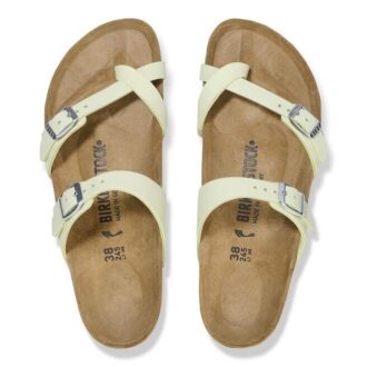 Mayari Nubuck Leather Faded Lime